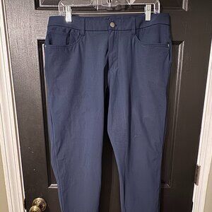 Like New Mens Lululemon Navy Khakis Straight 34
